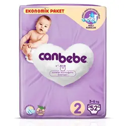 پوشک جان به به۵۲ عددی شماره ۲ CANBEBE EKONOMIK