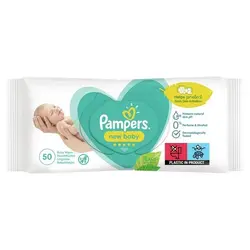 دستمال مرطوب کودک پمپرز مدل plant بسته ۵۰ عددی PAMPERS