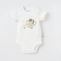 بلوز آستین کوتاه زیردکمه دار سایز سه ۳ یونیکورن نیلی NILI