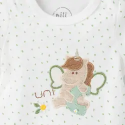 بلوز آستین کوتاه زیردکمه دار سایز سه ۳ یونیکورن نیلی NILI