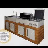 باربیکیو گازی با سینک ظرفشویی ترمو مدل213