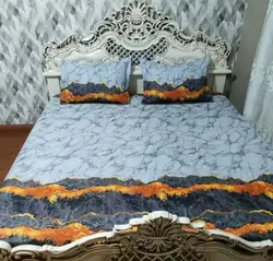 کاور بالشت و کاور تشک تخت دو نفره طرح سنگ