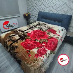 پتو شادیلون طرح درختی دو نفره پرتراکم