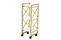 ترولی استیل طلایی