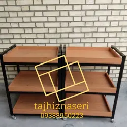 ترولی سه طبقه بدون کشو