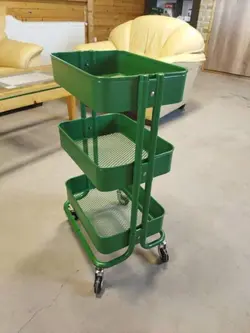 ترولی سه طبقه قفسه ای