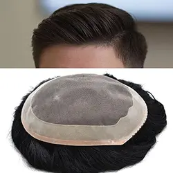 کلاه گیس مردانه طبیعی پروتز کف سر مدل لس آنجلسی (کد 8050)