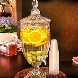 کلمن شیشه ای پایه دار پاشاسازه 5 لیتری