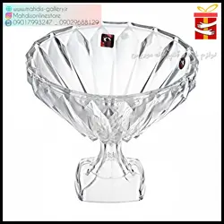 کاسه پایه دار آجیل خوری بلوری طرح مودنا