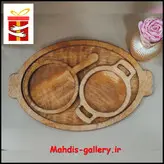 ست صبحانه سه تیکه چوبی