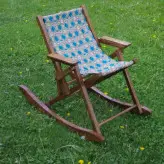 صندلی راک تمام چوبی تاشو