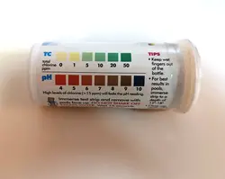 نوار تست استریپ سنج کلر و pH لاموت 25 عددی