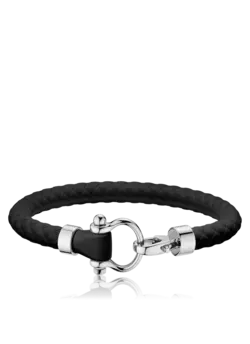 دستبند رابر مشکی امگا کد ٨٧٣٨