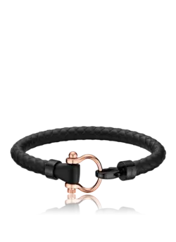 دستبند رابر مشکی رزگلد امگا کد ٩٨٤٧٣