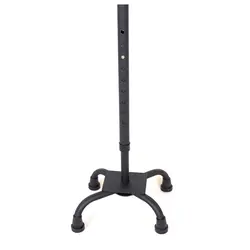 عصا چهارپایه مشکی ماسه ای T30 دسته چوبی