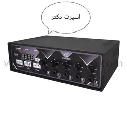 دستگاه فیزیوتراپی ۵ کانال ۱۰ پد ۴۰۰ هرتز آکبند اشانتیون ۱ عدد کش دور کمر