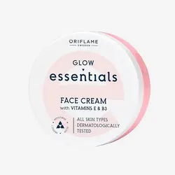 اوریفلیم کرم صورت ویتامینه اسنشیالز گلو (75ml)Glow Essentials Face Cream with Vitamins E & B3
