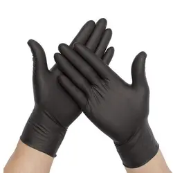 دستکش نیتریل مشکی سایز L  (بسته 100 عددی)