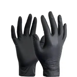 دستکش نیتریل مشکی سایز L  (بسته 100 عددی)