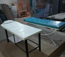تخت یک شکن پایه ثابت مدل هلالی ( معاینه – ماساژ – تتو )