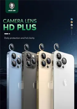 محافظ لنز اچ دی پلاس سری 13 گرین Green camera lens HD plus 13pro/13promax