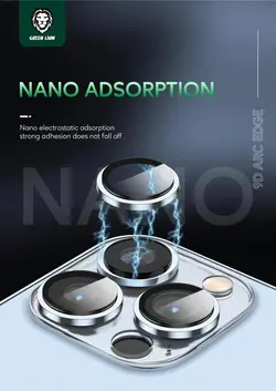 محافظ لنز اچ دی پلاس سری 13 گرین Green camera lens HD plus 13pro/13promax