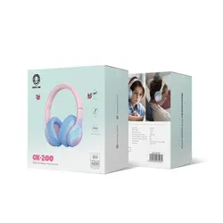 هدفون وایرلس بچگانه GK-2OO گرین Green GK-200 kids wireless headphone