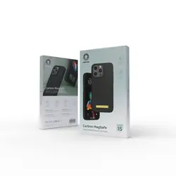قاب مگ سیف دار کاربن سری 15 گرین Green Carbon Magsafe Case 15Pro/15Promax