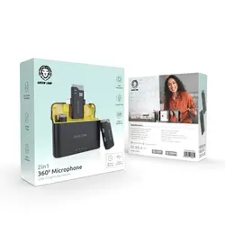 میکروفن 360 درجه 2در1 گرین Green 2in1 360 microphone
