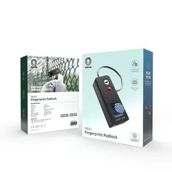 قفل مینی اثر انگشت گرین Green mini fingerprint padlock