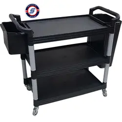 ترولی 3 طبقه تخت پلاستیک