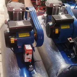 کمپرسور ۱۵۰ لیتری دو سیلندر ایستاده تکنو صنعت مدل 2065