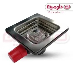 سیفون دو لگنه فانتزی مربع آبا کد 320/1