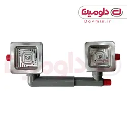 سیفون دو لگنه فانتزی مربع آبا کد 320/1