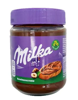 شکلات صبحانه میلکا Milka Hazelnut creme با طعم فندق – 350 گرم