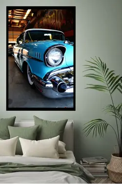 تابلو عکس ماشین قدیمی mg1073، خریدبالای 198900تومان*ارسال رایگان است*