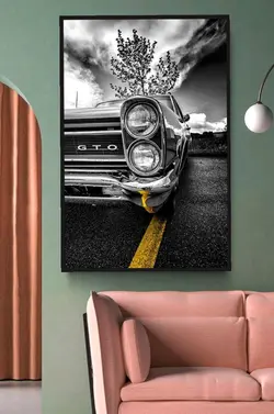 تابلو عکس ماشین قدیمی خفن GTO mg524، خریدبالای 189900 تومان*ارسال رایگان است*