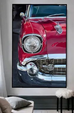 تابلو عکس ماشین قدیمی خفن mg584، خریدبالای 189900 تومان*ارسال رایگان است*