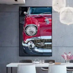 تابلو عکس ماشین قدیمی mg580، خریدبالای 189900 تومان*ارسال رایگان است*