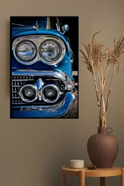 تابلو عکس ماشین قدیمی mg1085، خریدبالای 198900تومان*ارسال رایگان است*