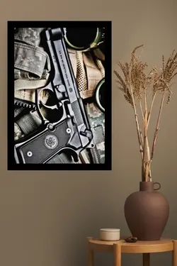 تابلو اسلحه mg1532،به خریدبالای 198900تومان*ارسال رایگان است*