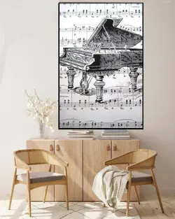 تابلو نت موسیقی و پیانو mg2350 ،به خریدبالای ۲۴۹۹۰۰ تومان*ارسال رایگان است*