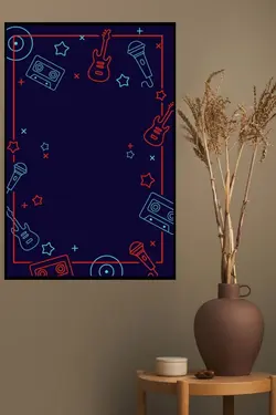 تابلو گیتار و کاست mg2434 ،به خریدبالای ۲۴۹۹۰۰ تومان*ارسال رایگان است*