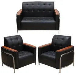 مبلمان نیم ست اداری مدل اطلس دسته وکیوم فرمدار