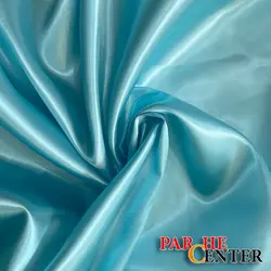 پارچه (عمده) ساتن آبی فیروزه ای (از 10 متر…)