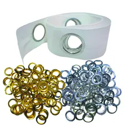 نوار پرده مدل پانچ همراه با حلقه طلایی