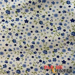 پارچه چادر نماز گل آبی کد 8