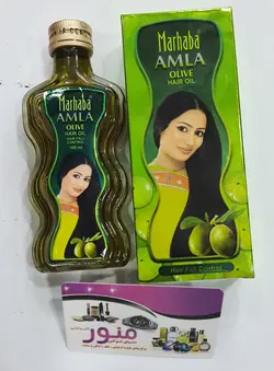 روغن مو املا مرحبا ضد ریزش مو با عصاره زیتون هندی اصلی 100 میل