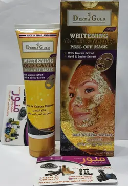 ماسک لایه بردار و سفیدکننده صورت خاویار طلایی مارک دریم گلد حجم 100میل