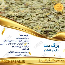 برگ سنا 1 کیلو گرمی